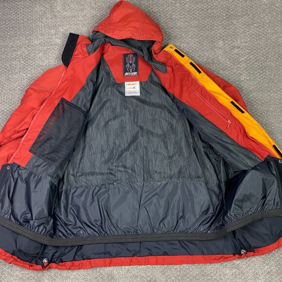 Vintage Spyder XT Snowboard Jacket Men's Large Red Ski Winter Hooded Nylon - Picture 10 of 16